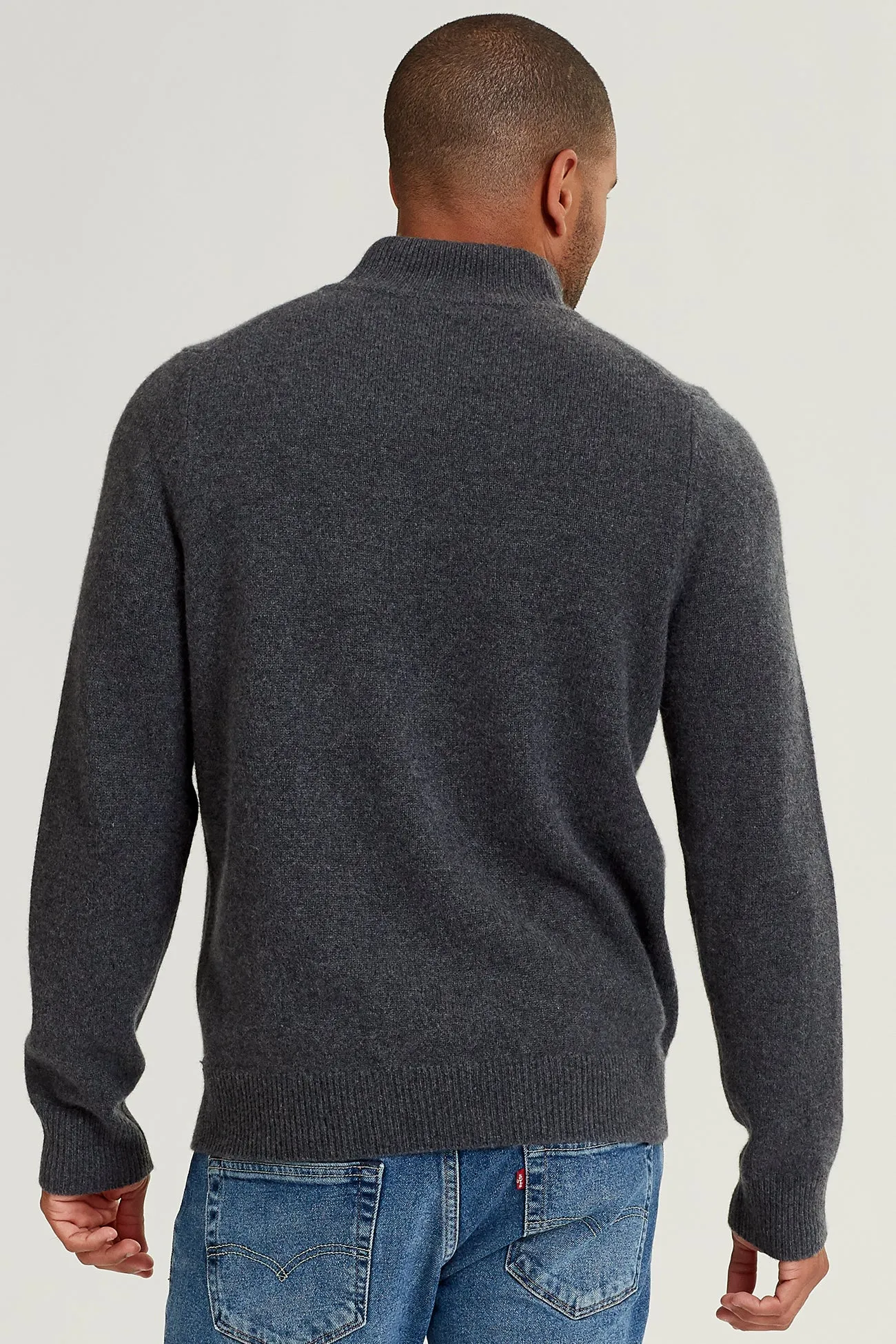 MICK QUARTER-ZIP CASHMERE SWEATER