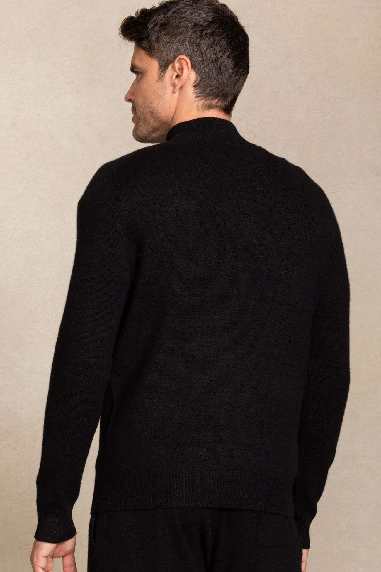 MICK QUARTER-ZIP CASHMERE SWEATER