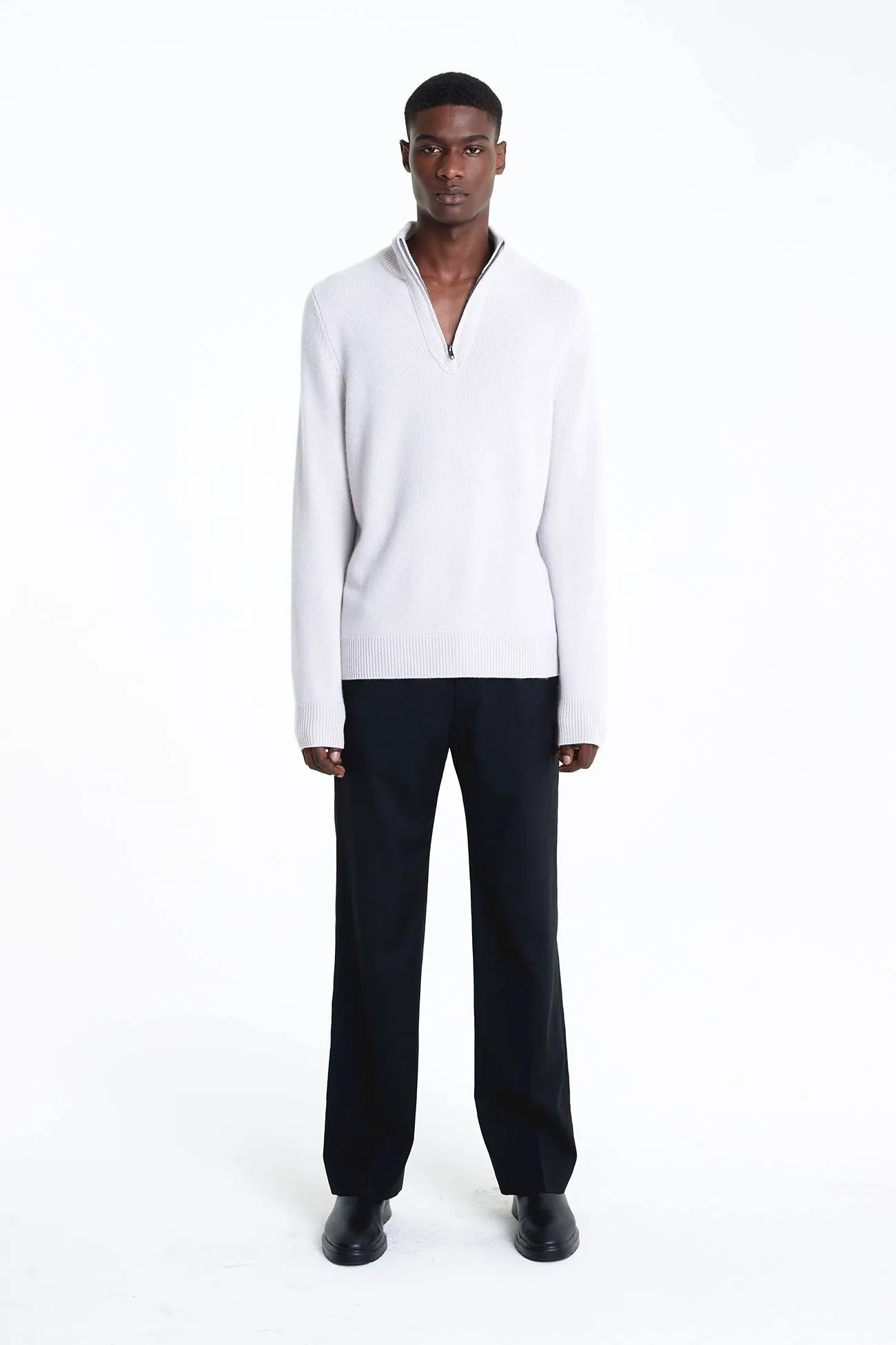 MICK QUARTER-ZIP CASHMERE SWEATER