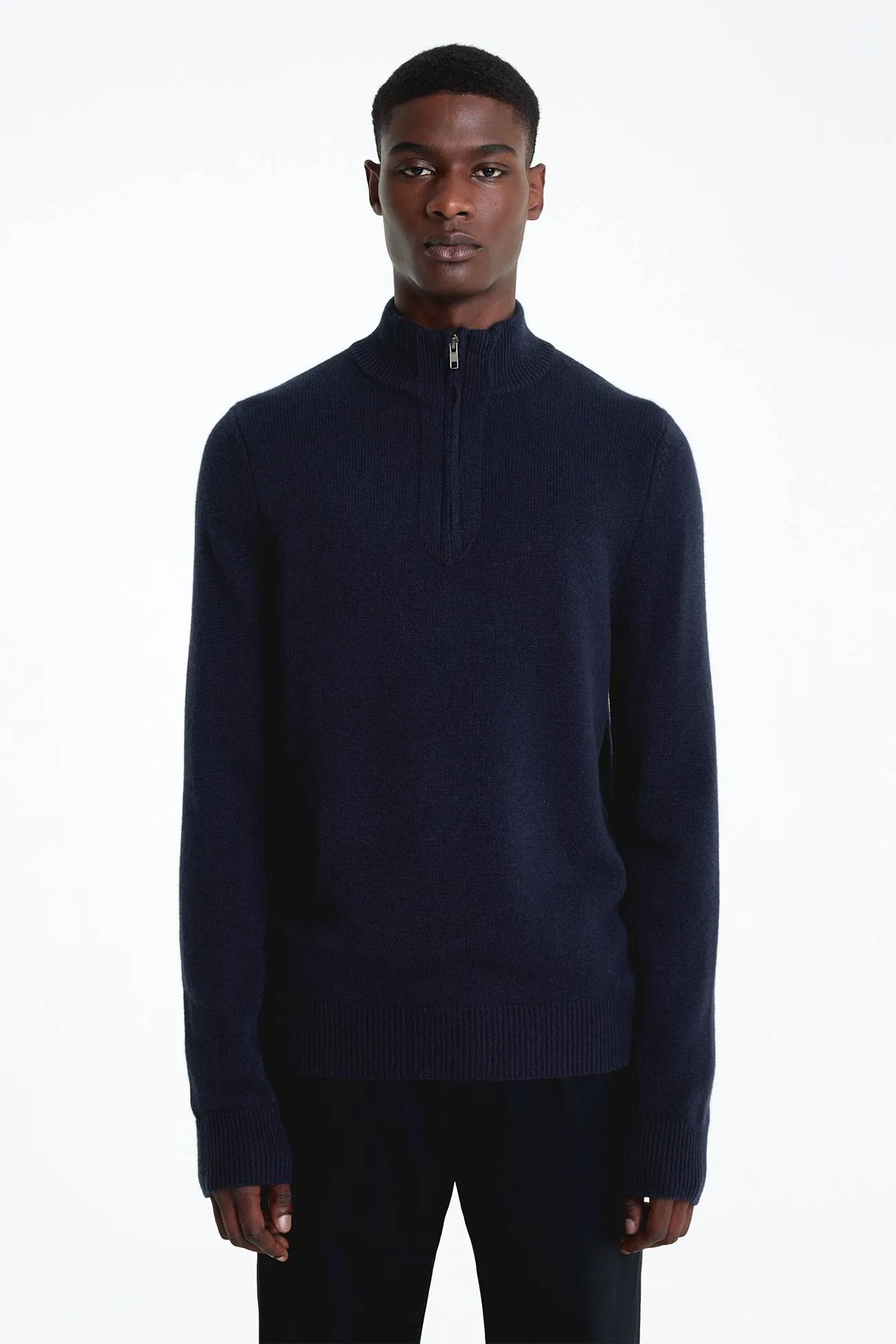 MICK QUARTER-ZIP CASHMERE SWEATER
