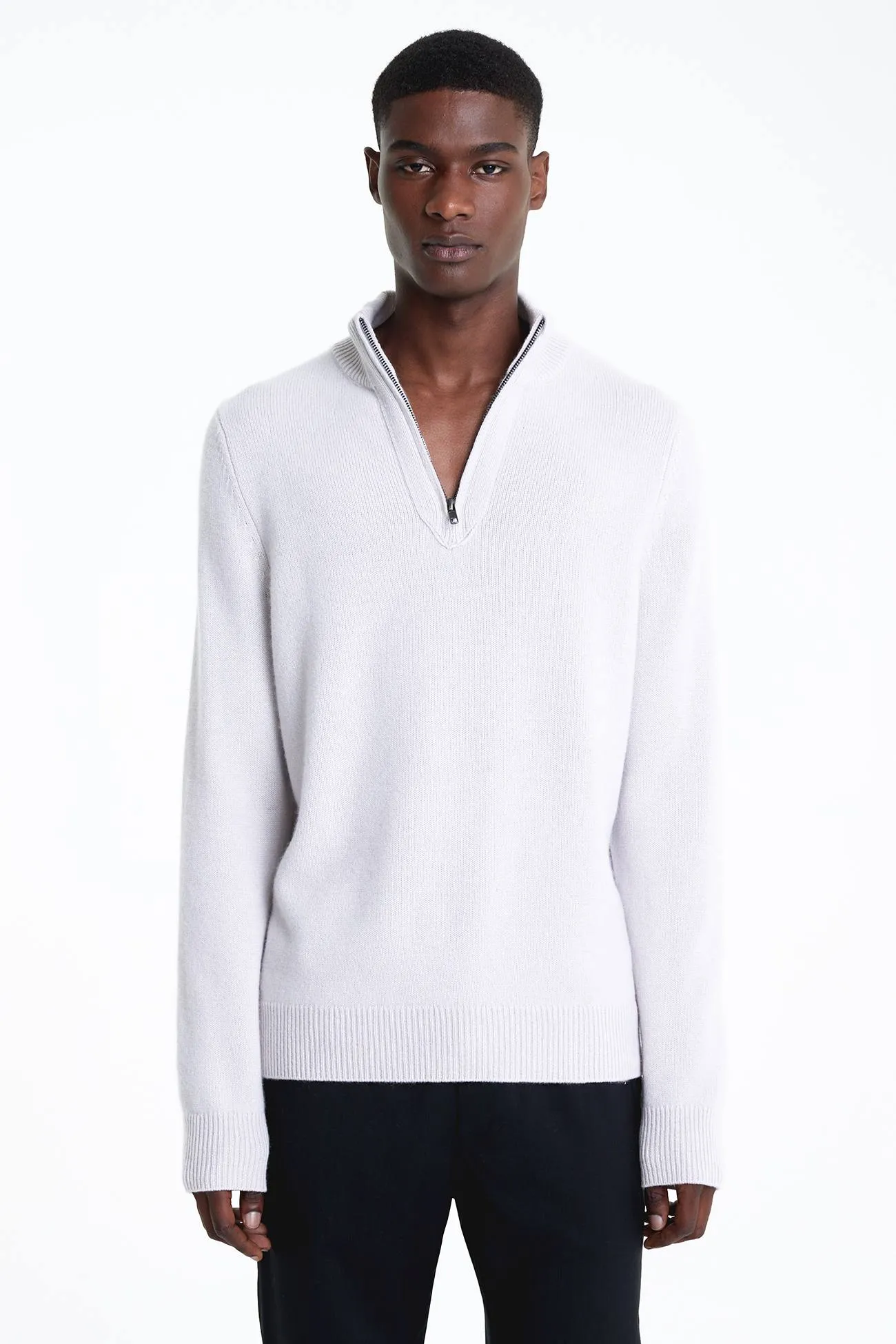 MICK QUARTER-ZIP CASHMERE SWEATER