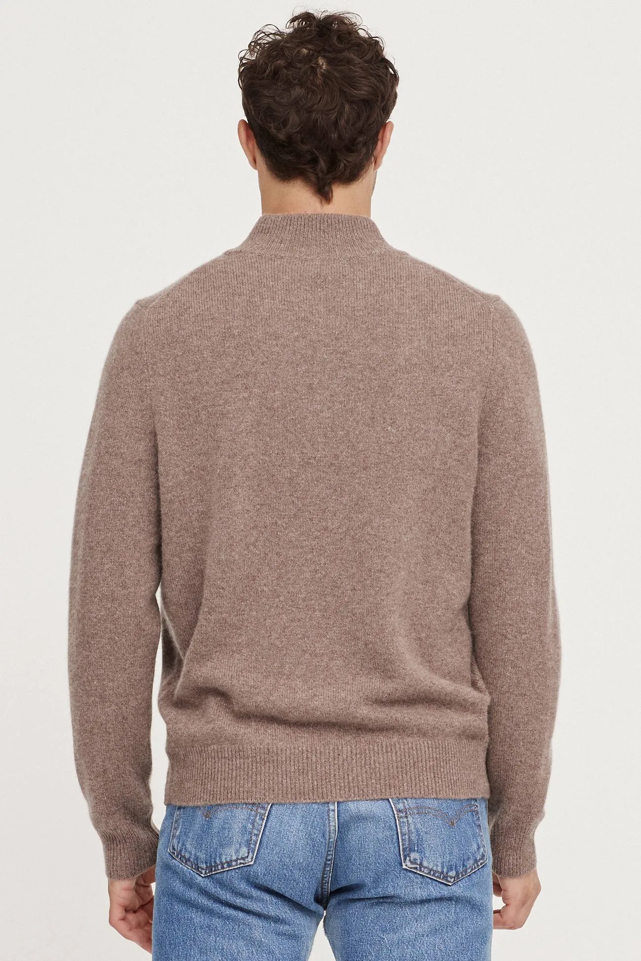 MICK QUARTER-ZIP CASHMERE SWEATER
