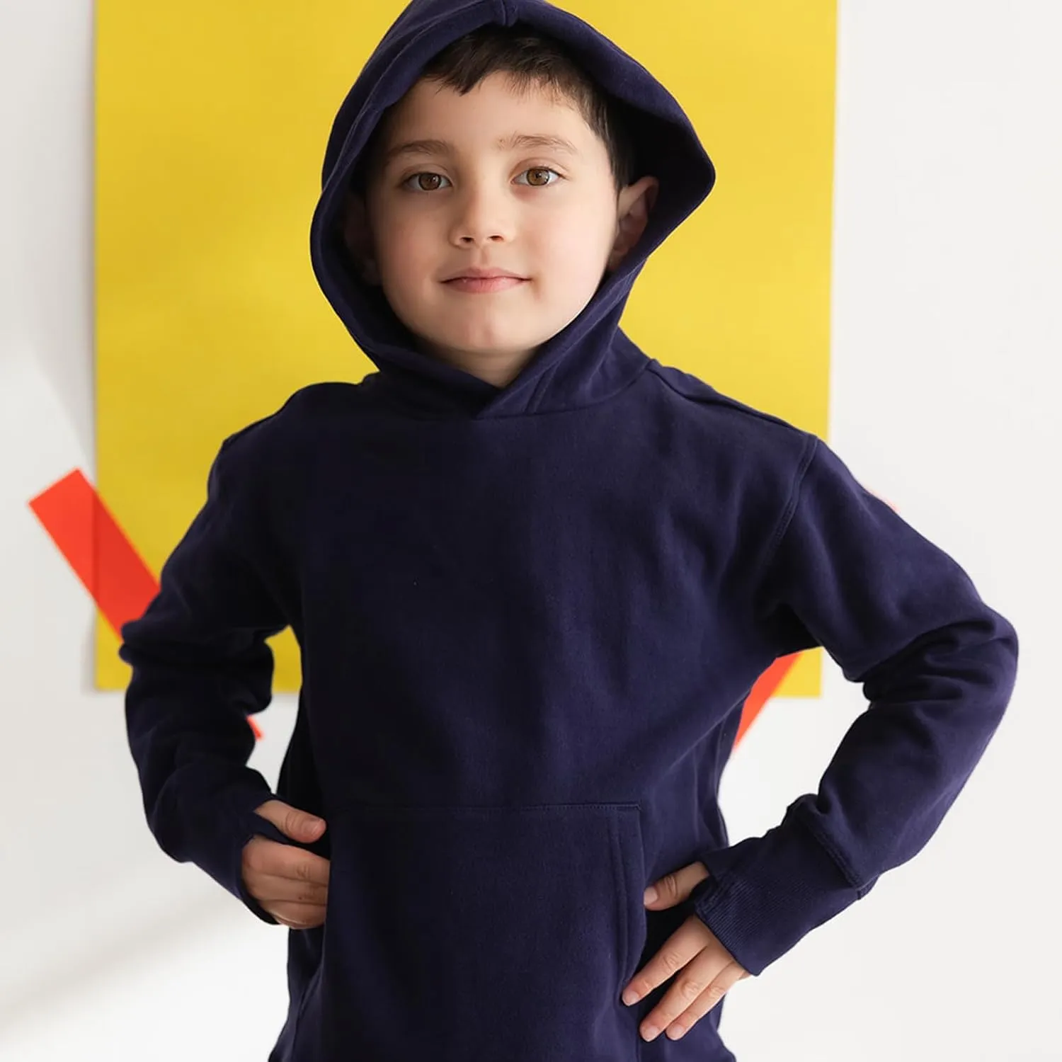 Mightly Fleece Pullover Hoodie | Boys & Girls’ Organic Cotton Sweatshirts w/Pockets, Fair Trade Certified for Toddler&Kids