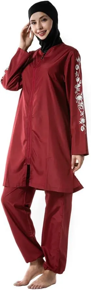 Modest Muslim Swimwear for Women Girls Full Cover Islamic Hijab Sportswear Suit