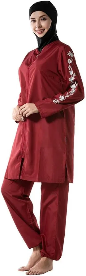 Modest Muslim Swimwear for Women Girls Full Cover Islamic Hijab Sportswear Suit