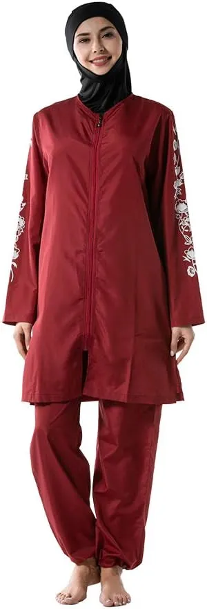 Modest Muslim Swimwear for Women Girls Full Cover Islamic Hijab Sportswear Suit