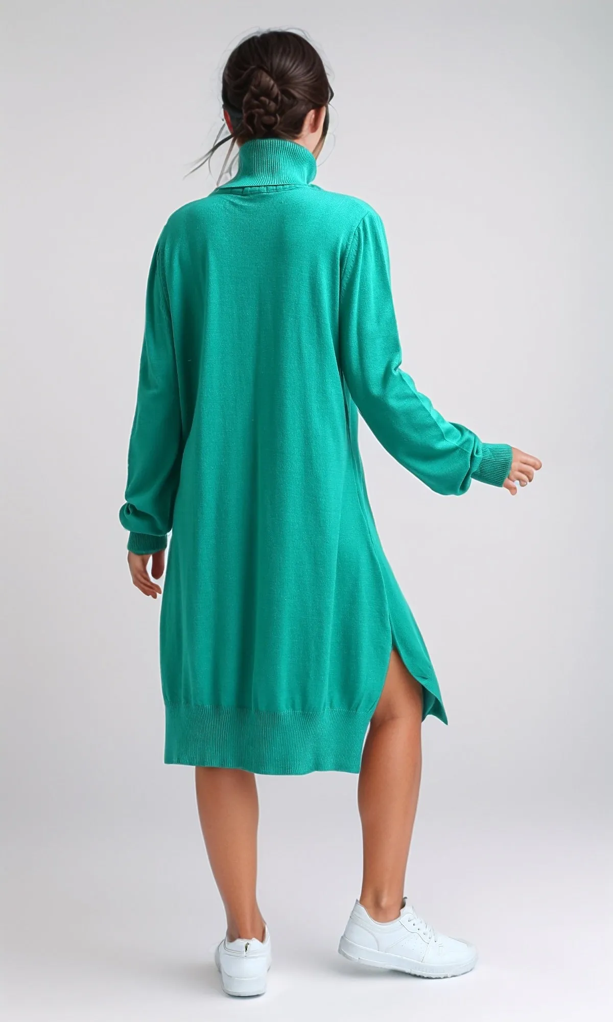 O201300 - Slip On Long Sleeves Knitted Pullover - Green