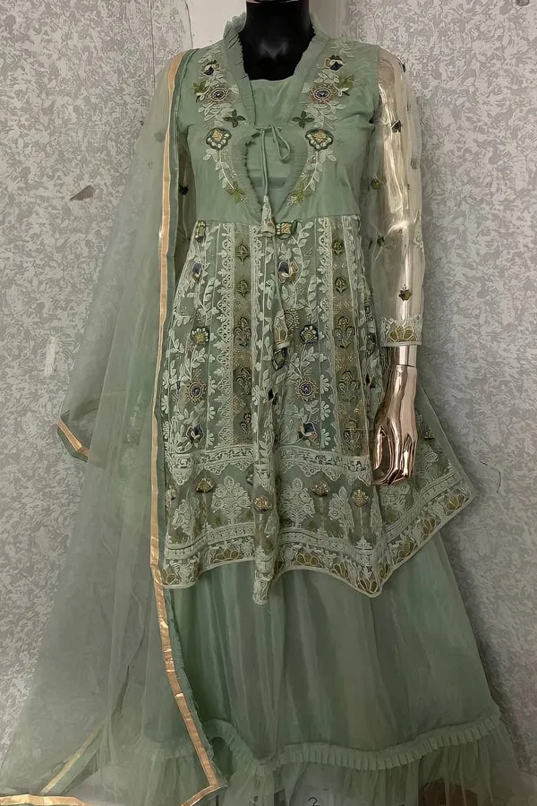 Party Wear Lehenga With Short Kurti For Wedding 2022