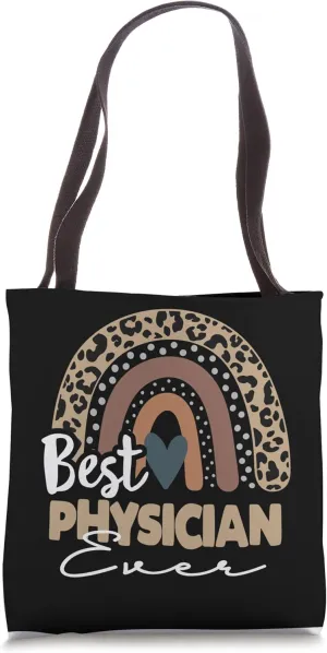Physician Leopard Rainbow medical doctor and nurse Tote Bag