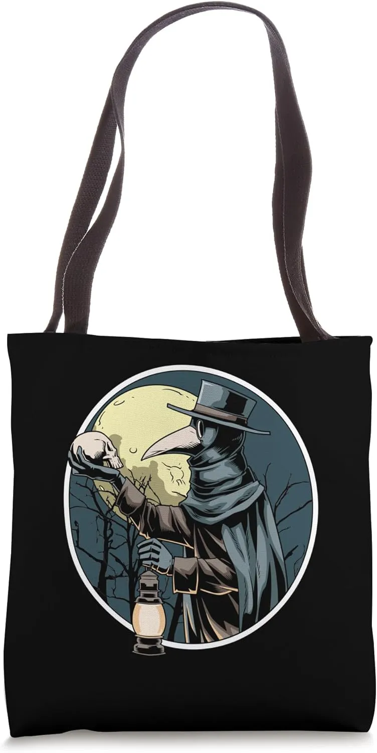 Plague Doctor Medieval Creepy Gothic Tote Bag