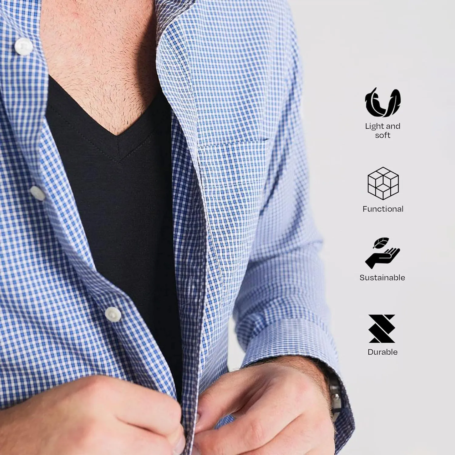 Protect Undershirt - Anti-Odor, Sweat Proof Mens Undershirts Shirt, Undershirts Tank Men, Undershirts for Men