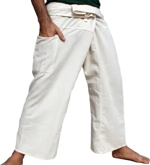 RaanPahMuang Striped Thai Fisherman Pants Men Women Loose Yoga Pirate Harem