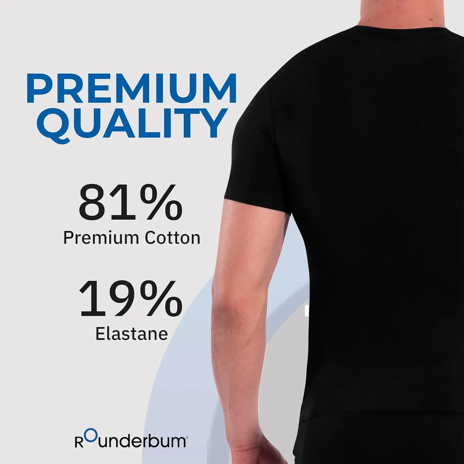 Rounderbum Mens Underwear | Compression Technology | Slim fit Cotton | Core Support Underwear | Slimming Male Tank Top