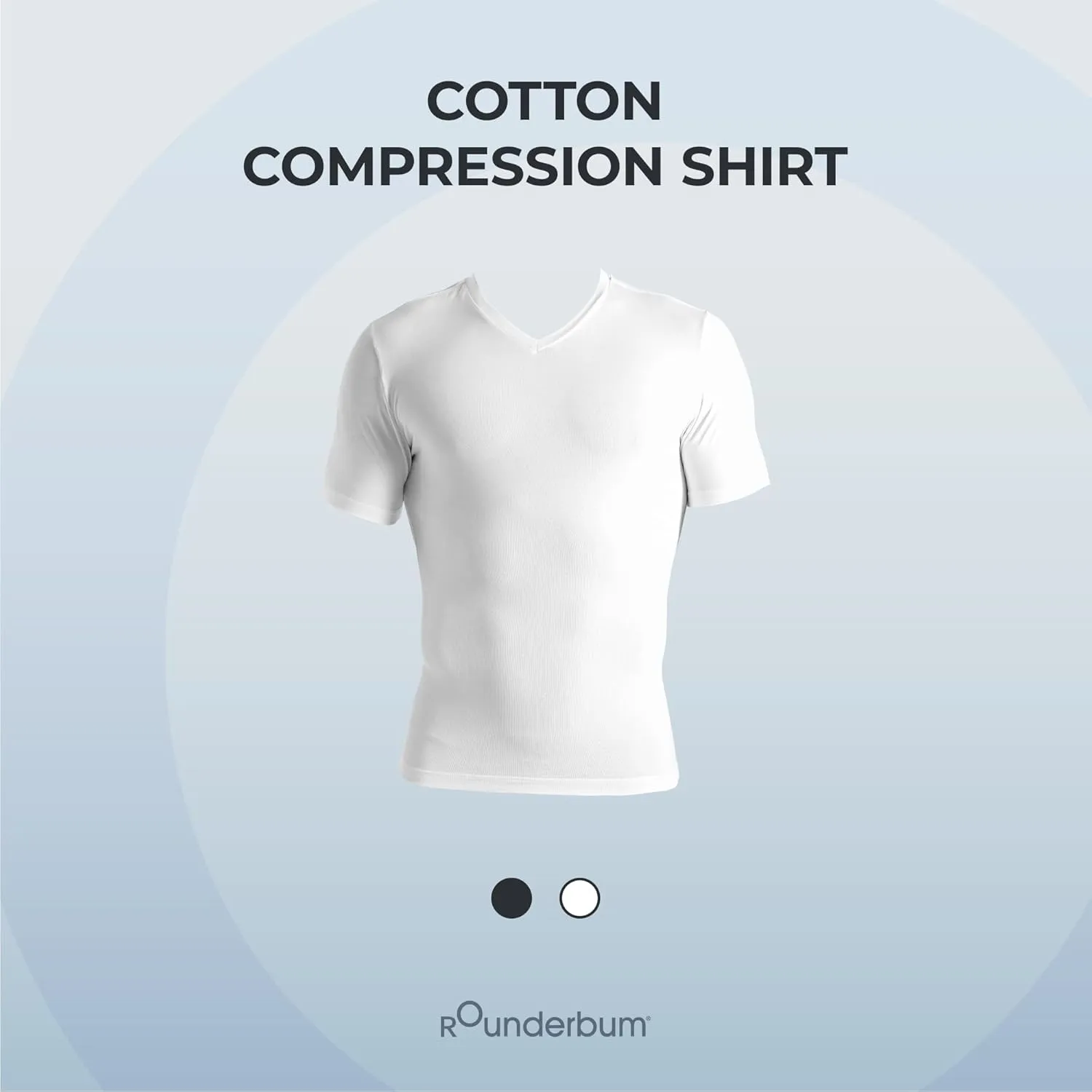 Rounderbum Mens Underwear | Compression Technology | Slim fit Cotton | Core Support Underwear | Slimming Male Tank Top