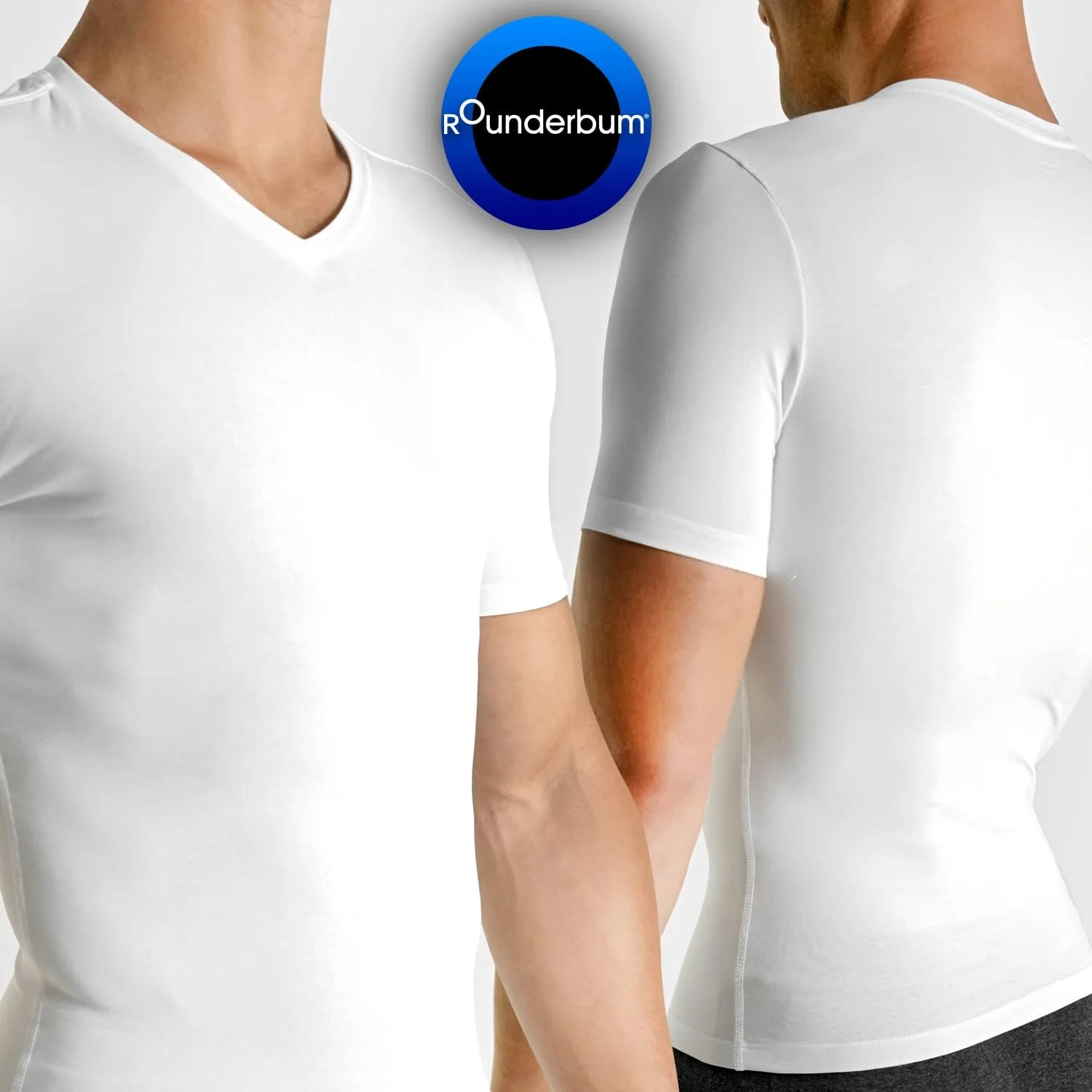 Rounderbum Mens Underwear | Compression Technology | Slim fit Cotton | Core Support Underwear | Slimming Male Tank Top