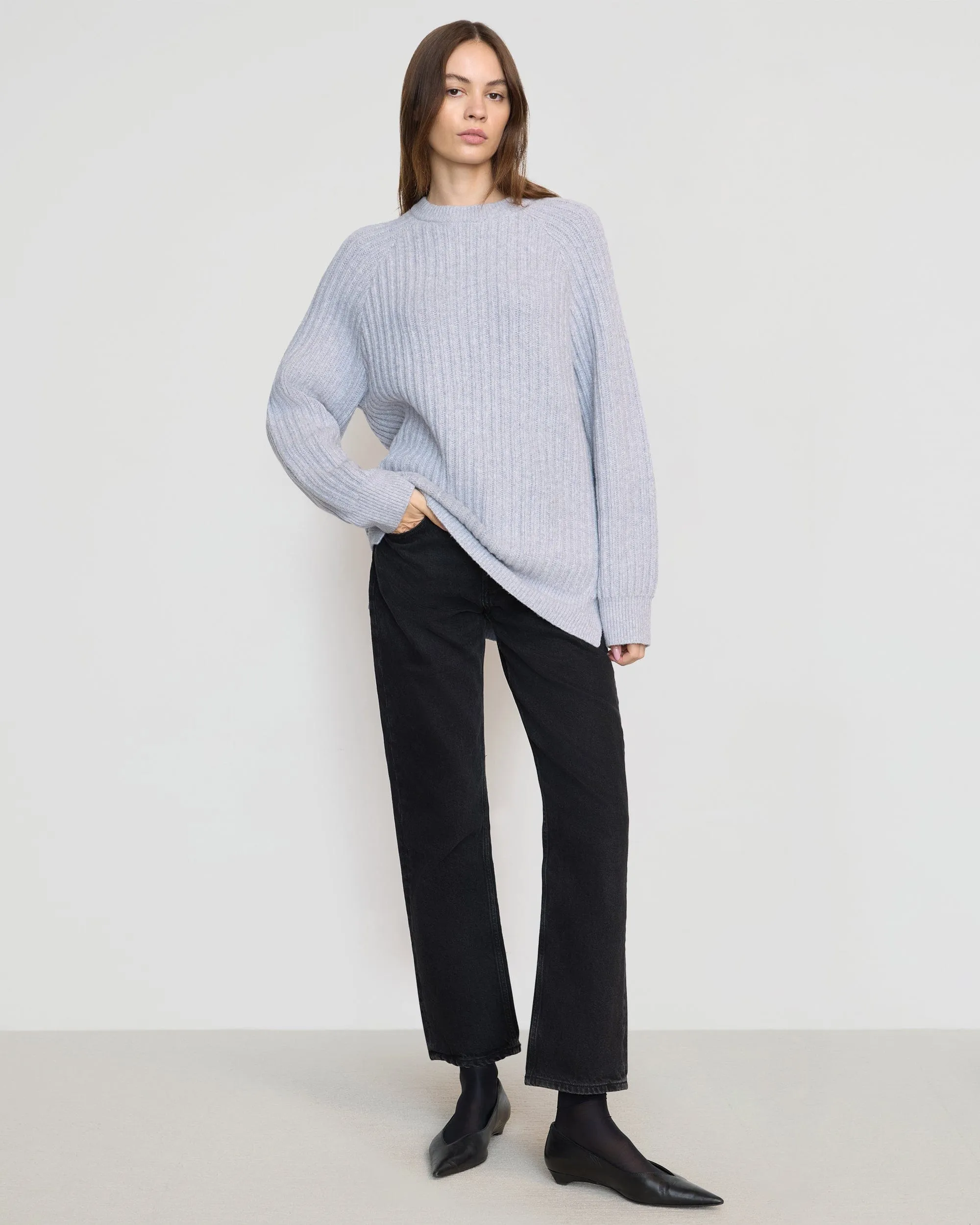 Roylene Ribbed Boyfriend Sweater