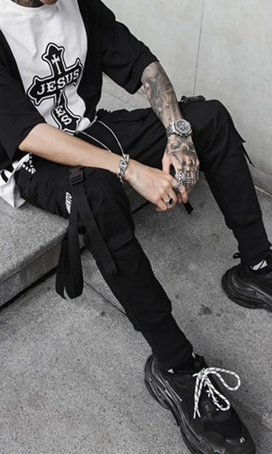 Streetwear Hip Hop Pants Cargo Pants Joggers Casual Active Sports Sweatpants for Men Couple Women Unisex