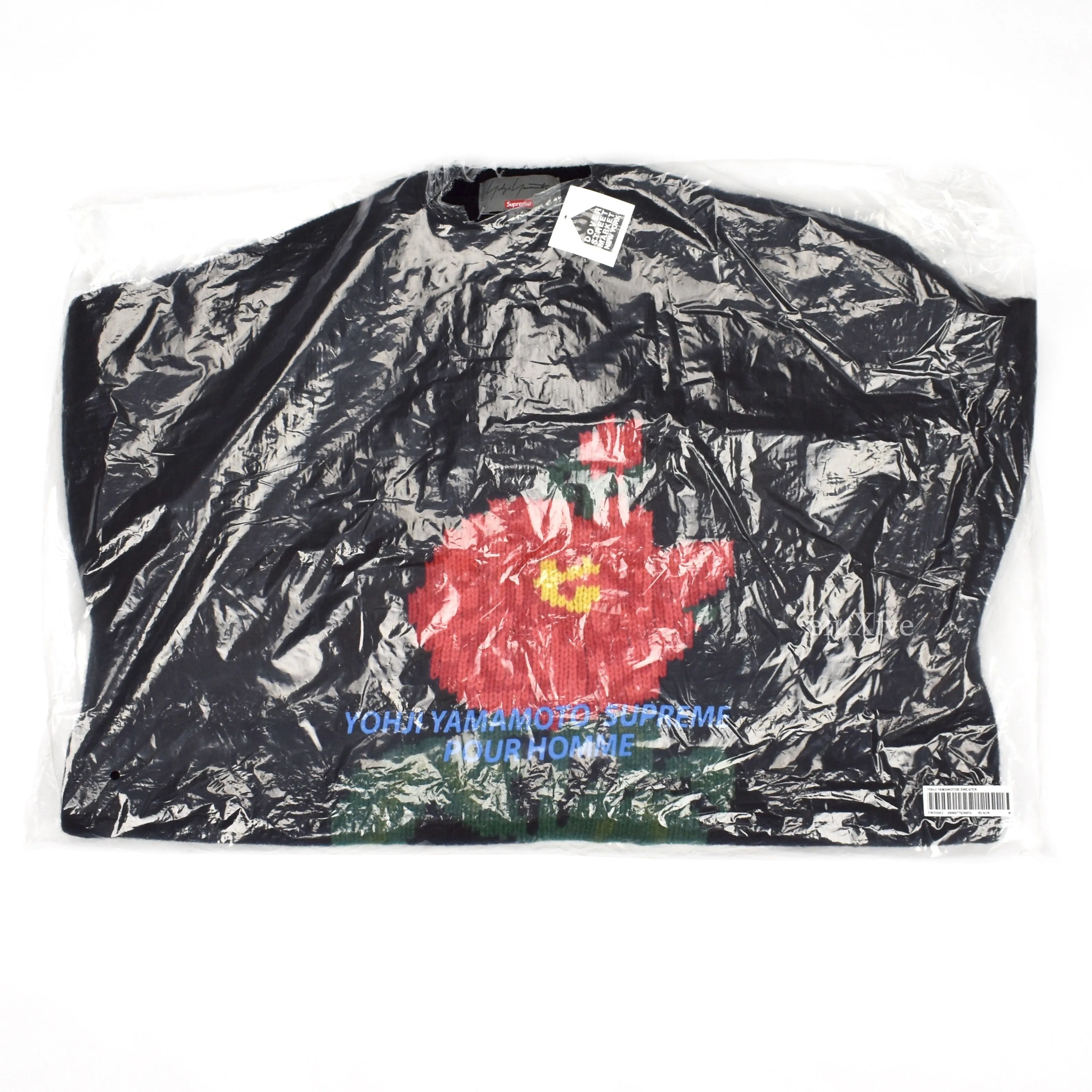 Supreme x Yohji Yamamoto - Intarsia Knit Flower Logo Sweater
