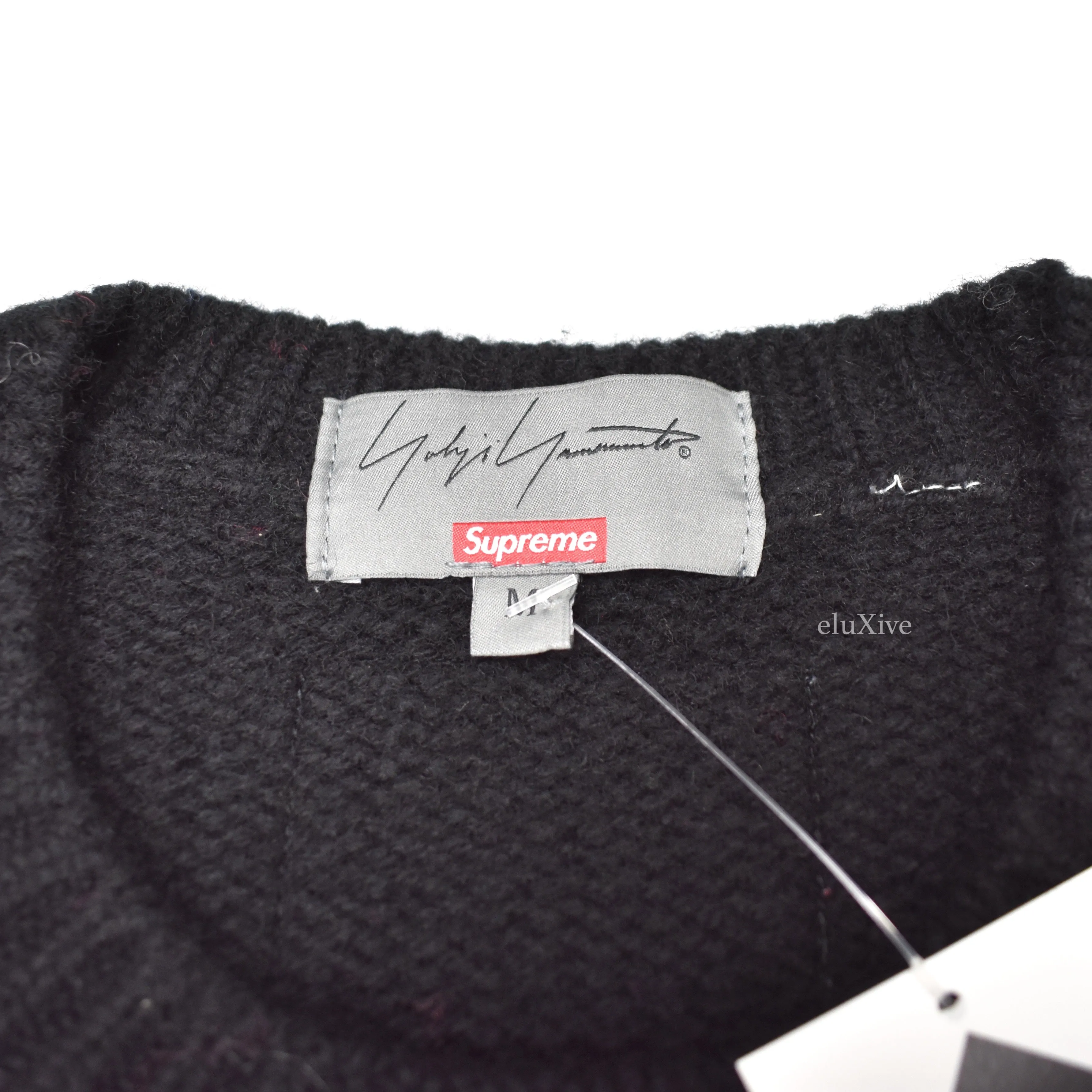 Supreme x Yohji Yamamoto - Intarsia Knit Flower Logo Sweater