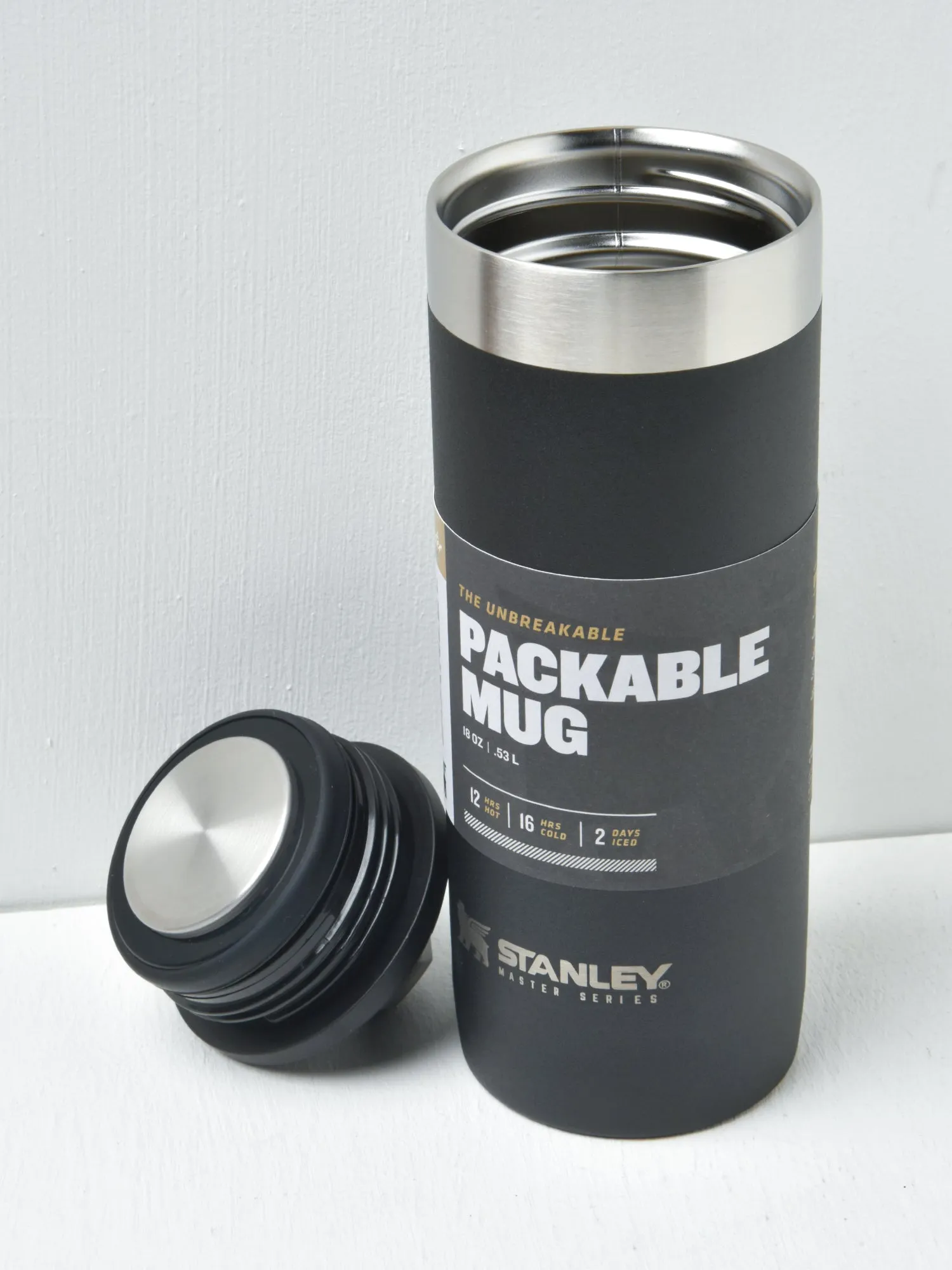 The Unbreakable Packable Mug18OZ/53L Foundry black