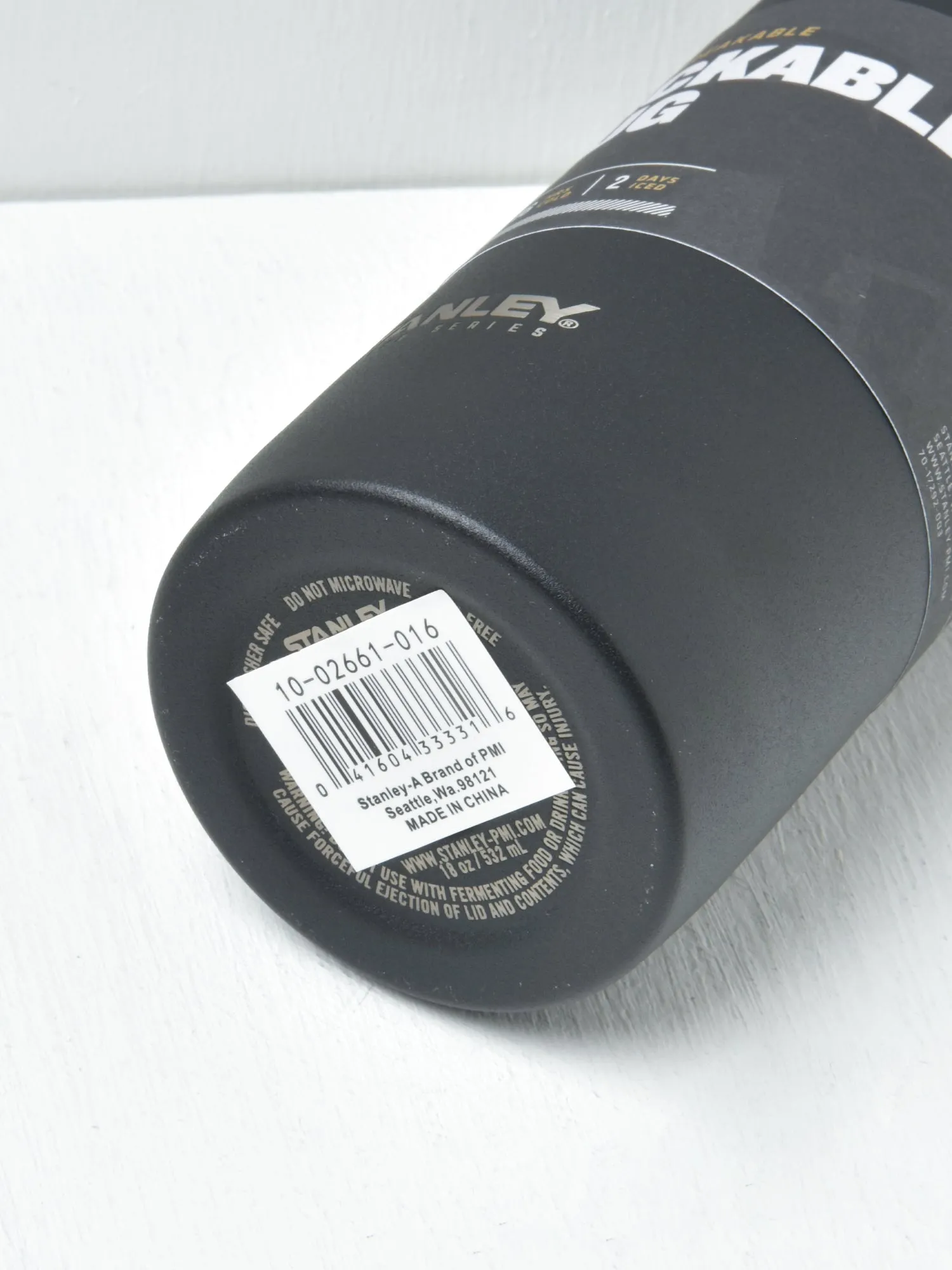 The Unbreakable Packable Mug18OZ/53L Foundry black