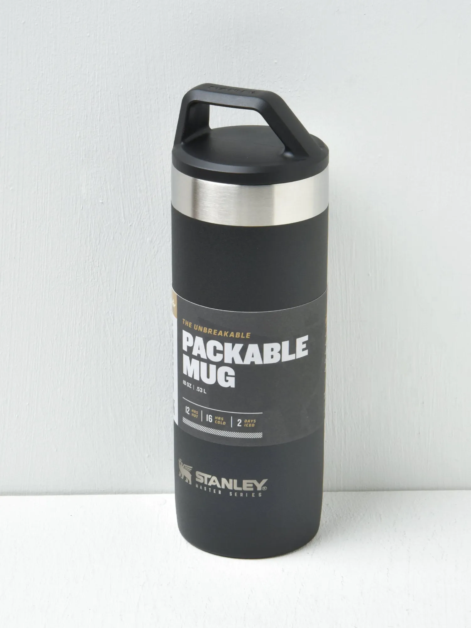 The Unbreakable Packable Mug18OZ/53L Foundry black