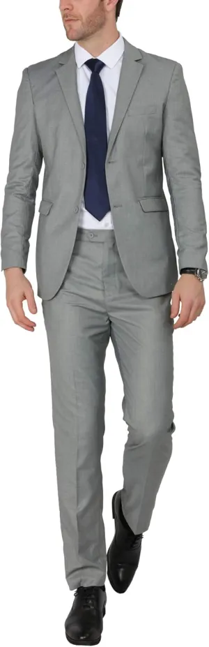 WEEN CHARM Men's Suits Slim Fit 2 Piece Two Button Blazer Wedding Prom Tuxedo Single Breasted Jacket Pants Set