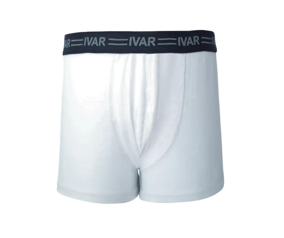 White Stretchable Boxer (95% Cotton   5% High grade Lycra)