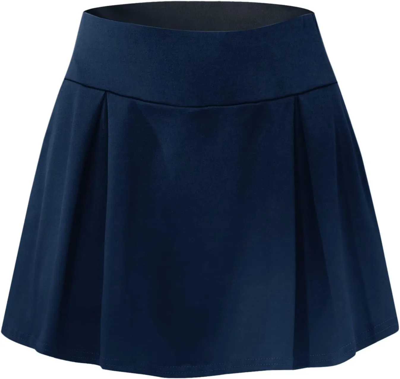 Womens Casual Solid Tennis Skirt Yoga Sport Active Skirt Shorts Skirt Pleated Denim Skirt