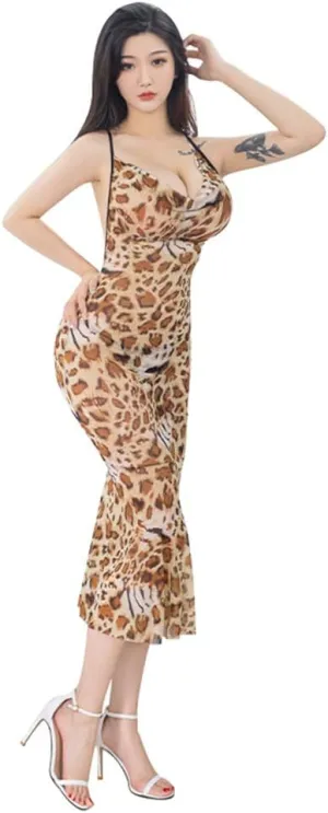 Women's Deep V Neck Halter Backless Mini Dress for Women Party Night Sexy Club Bodycon