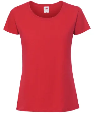 Womens Iconic 195 ringspun premium t-shirt | Red