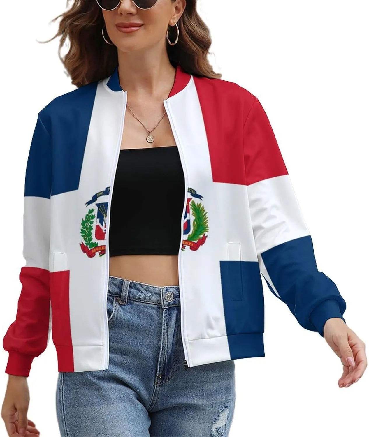 Women's Lightweight Athletic Jacket Zip Up Coat Long Sleeve Casual Sweatshirt