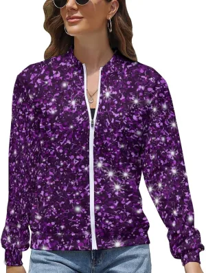 Women's Lightweight Athletic Jacket Zip Up Coat Long Sleeve Casual Sweatshirt