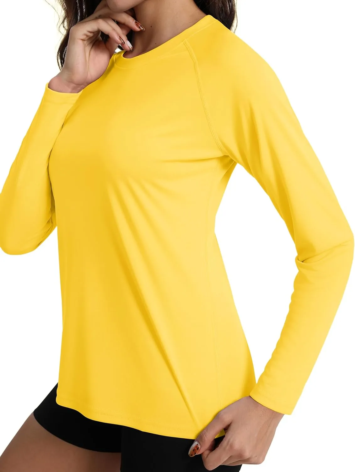Women's Long Sleeve Shirt UPF 50  UV Sun Protection Rash Guard Lightweight Quick Dry Hiking Workout Tops