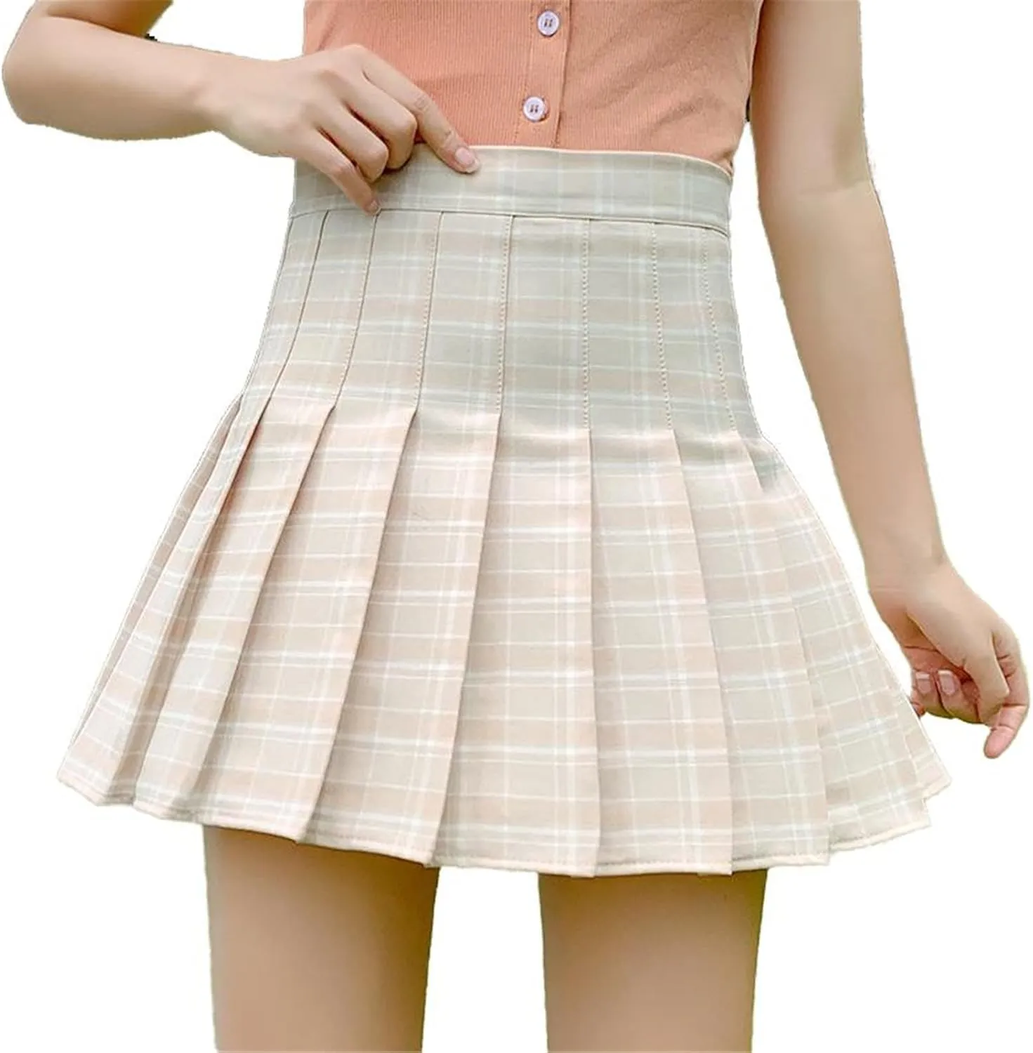 Women's Skirt Slim Casual Pleated Aline Short Skirts