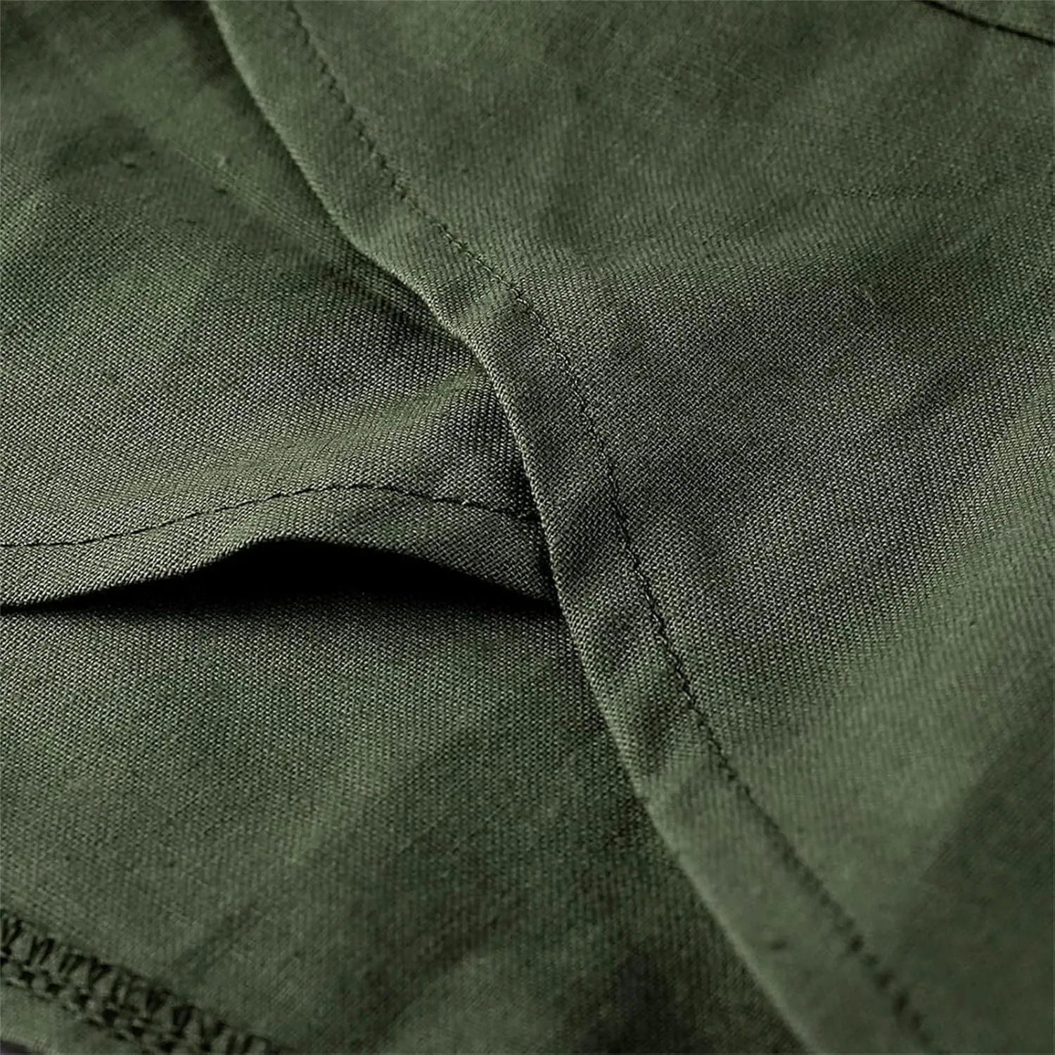 Women's Summer Cotton Linen Capri Pants Casual High Waist Cropped Trouser Tapered Leg Sweatpants Loose Workout Pants