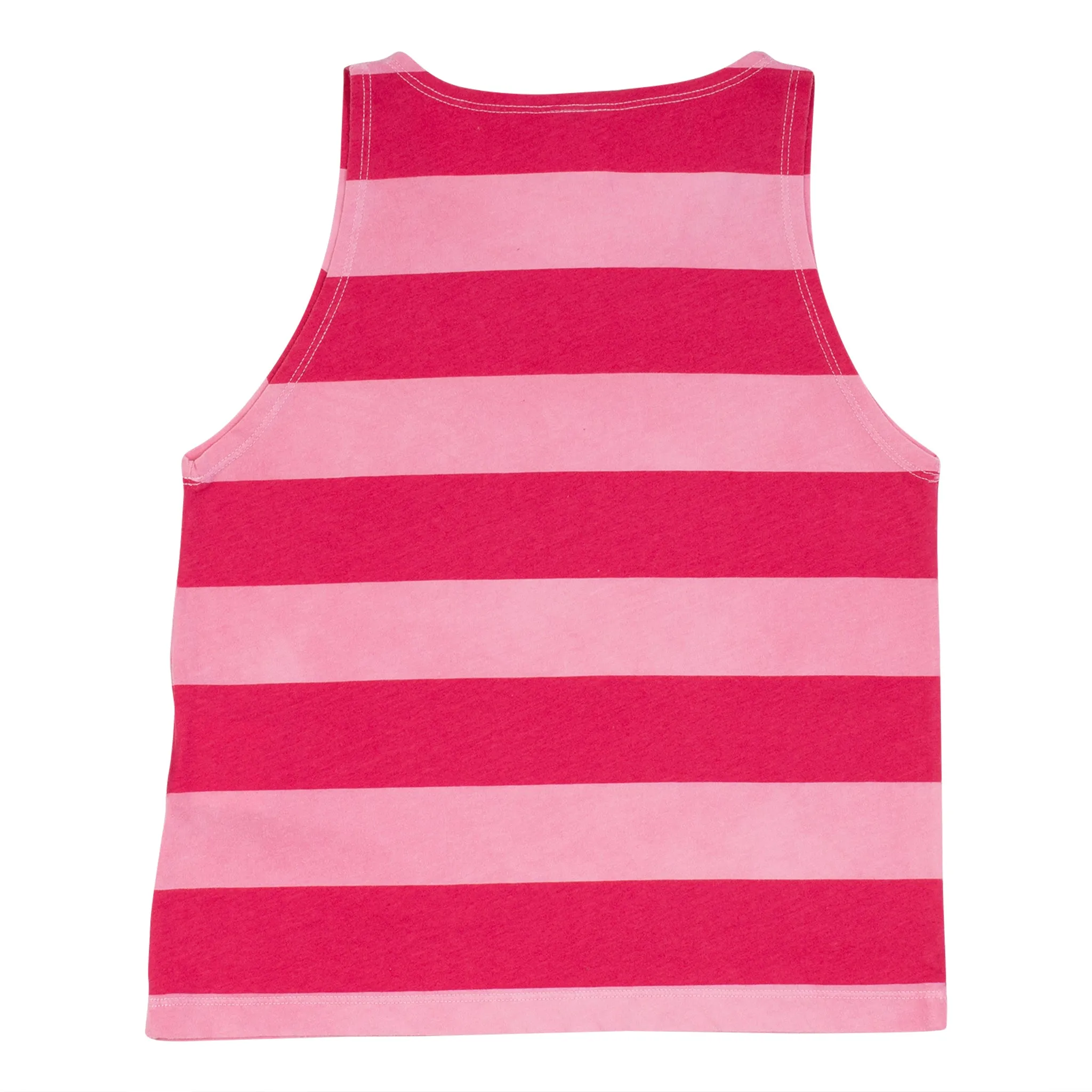 Wynken Pop Pink/Magen Wide Stripe Vest
