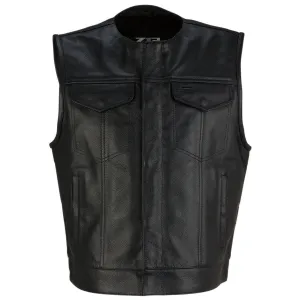 Z1R Ganja Leather Riding Vest